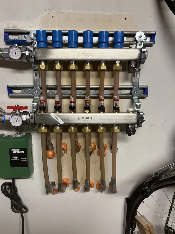 Plumber performing Gas Leak Detection at a residential property in Whitehall